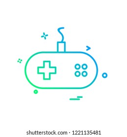 Game controller icon design vector