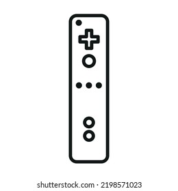 Game controller icon - Editable stroke