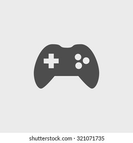 Game controller icon. Flat design style eps 10