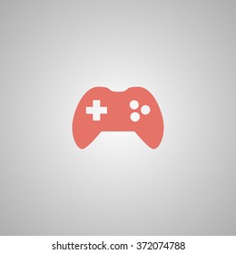 Game controller icon. Flat design style eps 10