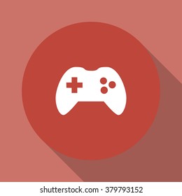 Game controller icon. Flat design style eps 10