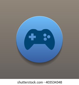 Game controller icon. Flat design style eps 10