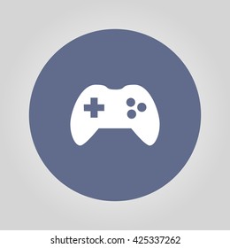 Game controller icon. Flat design style eps 10