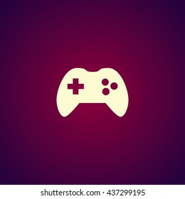 Game controller icon. Flat design style eps 10