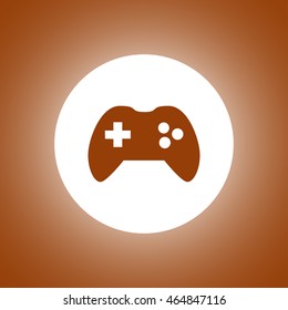 Game controller icon. Flat design style eps 10