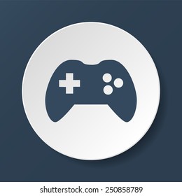 Game controller icon. Flat vector illustrator Eps