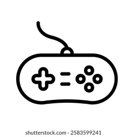 Game Controller icon illustration in line style. Perfect for website mobile app presentation. Suitable for any user interface and user experience