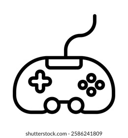 Game Controller icon illustration in line style. Perfect for website mobile app presentation. Suitable for any user interface and user experience