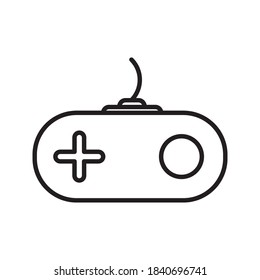 game controller icon isolated on white background