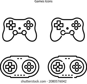 game controller icon isolated on white background. game controller icon thin line outline linear game controller symbol for logo, web, app, UI. game controller icon simple sign.