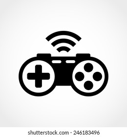 Game controller Icon Isolated on White Background