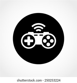 Game controller Icon Isolated on White Background