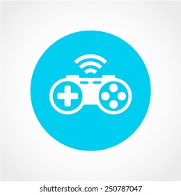Game controller Icon Isolated on White Background