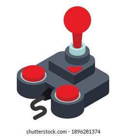 Game controller icon. Isometric of game controller vector icon for web design isolated on white background