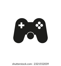 Game controller icon. Game joystick for console. Vector illustration. stock image.