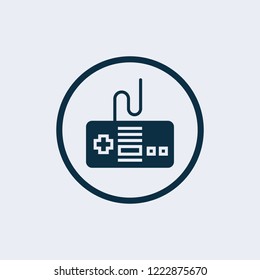 Game controller icon. Joystick icon. Joystick icon vector, game symbol. Play pictogram