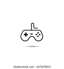 Game Controller Icon. Linear Design. Vector Graphics.