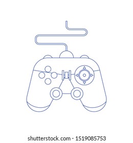 Game controller icon. Logo element illustration.Game controller design. Concept of line icon