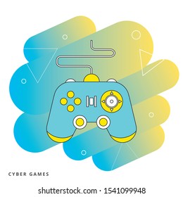 Game controller icon. Logo element illustration.Game controller design.