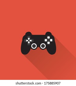 Game controller icon in minimal style