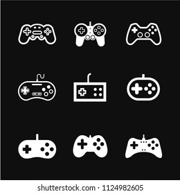 Game controller icon, modern vector thin symbol isolated on background