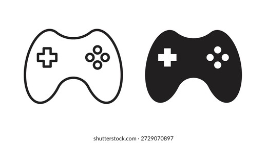 Symbol für den Gamecontroller Einfarbige einfache Symbole für Vorlagen, Webdesign