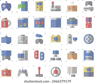 Game controller icon set vector design illustration stock