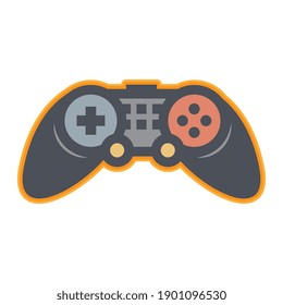 Game controller icon or sign, abstract vector illustration