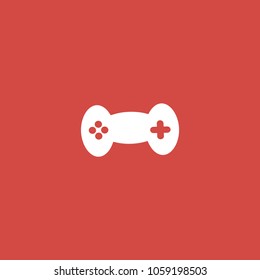 game controller icon. sign design. red background