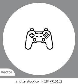 Vector de icono del controlador de juegos,Símbolo, ilustración del logotipo para web y móvil