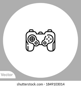 Game controller icon sign vector,Symbol, logo illustration for web and mobile