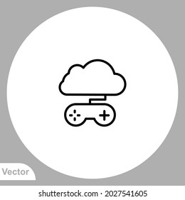 Game controller icon sign vector,Symbol, logo illustration for web and mobile