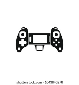 Game controller icon. Silhouette illustration of Game controller vector icon for web and advertising