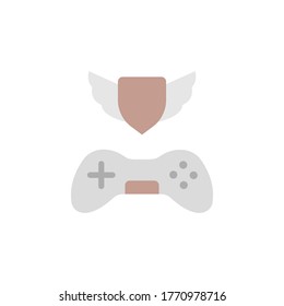 Game controller icon. Simple color vector elements of video game icons for ui and ux, website or mobile application