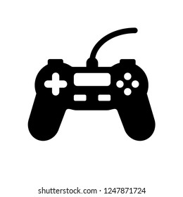 Game controller icon, game controller simple element illustration