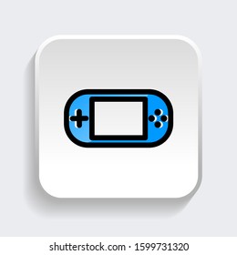 game controller icon. Symbol of Gadget or Device with trendy flat line style icon for web site design, logo, app, UI isolated on white background. vector illustration eps 10