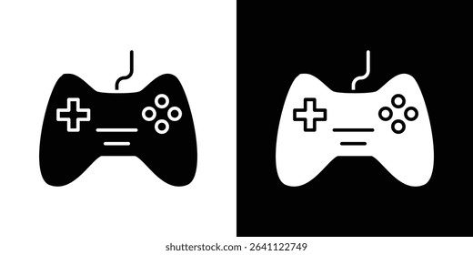 Game controller icon symbols. Vector illustration.