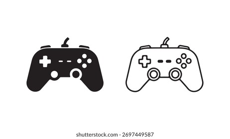 Game controller icon with transparent background