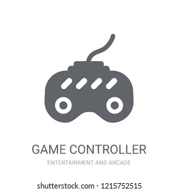 Game controller icon. Trendy Game controller logo concept on white background from Entertainment and Arcade collection. Suitable for use on web apps, mobile apps and print media.