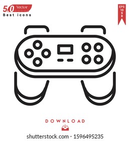 game controller icon vector . Best modern, Black Friday icons , simple, isolated, application , logo, flat icon for website design or mobile applications, UI / UX design Editable stroke. EPS10 format