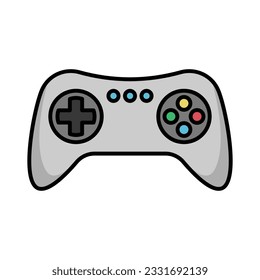 icono del controlador de juegos plantilla de diseño vectorial en fondo blanco