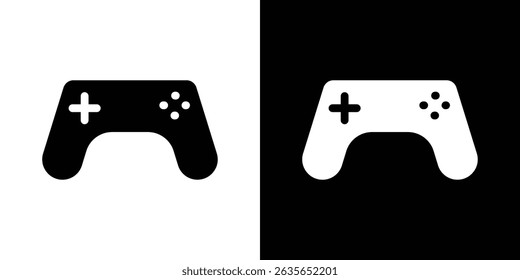 Game controller icon Vector in flat style. Collection silhouettes
