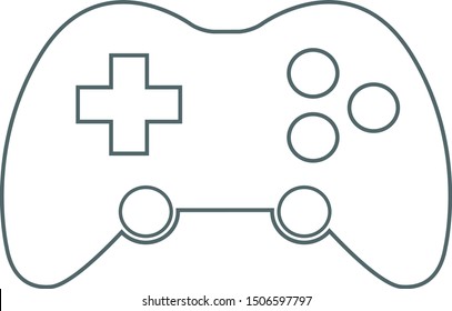 Game controller icon. Vector illustration