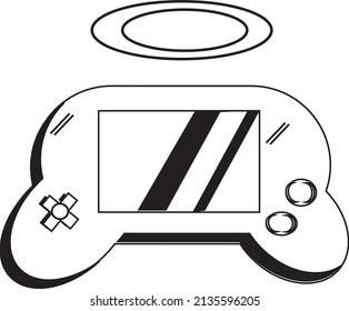 Game controller icon. Vector illustration