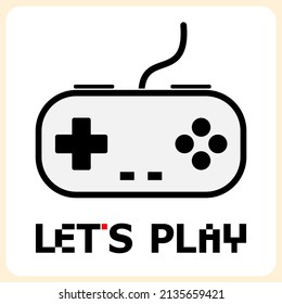 game controller icon. Vector illustration of a joystick logo.