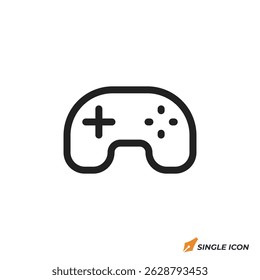 Game controller icon vector illustration. Game controller symbol isolated on white background