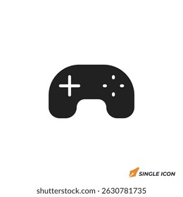 Ilustração vetorial do ícone do controlador de jogo. Símbolo de controlador de jogo isolado em fundo branco