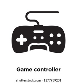 Game controller icon vector isolated on white background, logo concept of Game controller sign on transparent background, filled black symbol