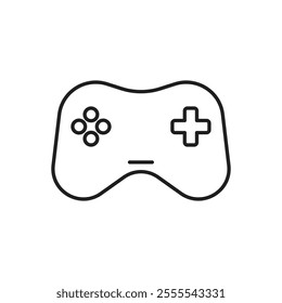 Game controller icon vector isolated on white background.