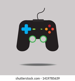 Game controller icon vector, joystick symbol